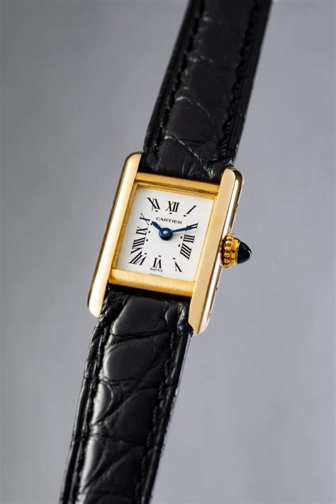 cartier tank pelle|cartier mini tank watch.